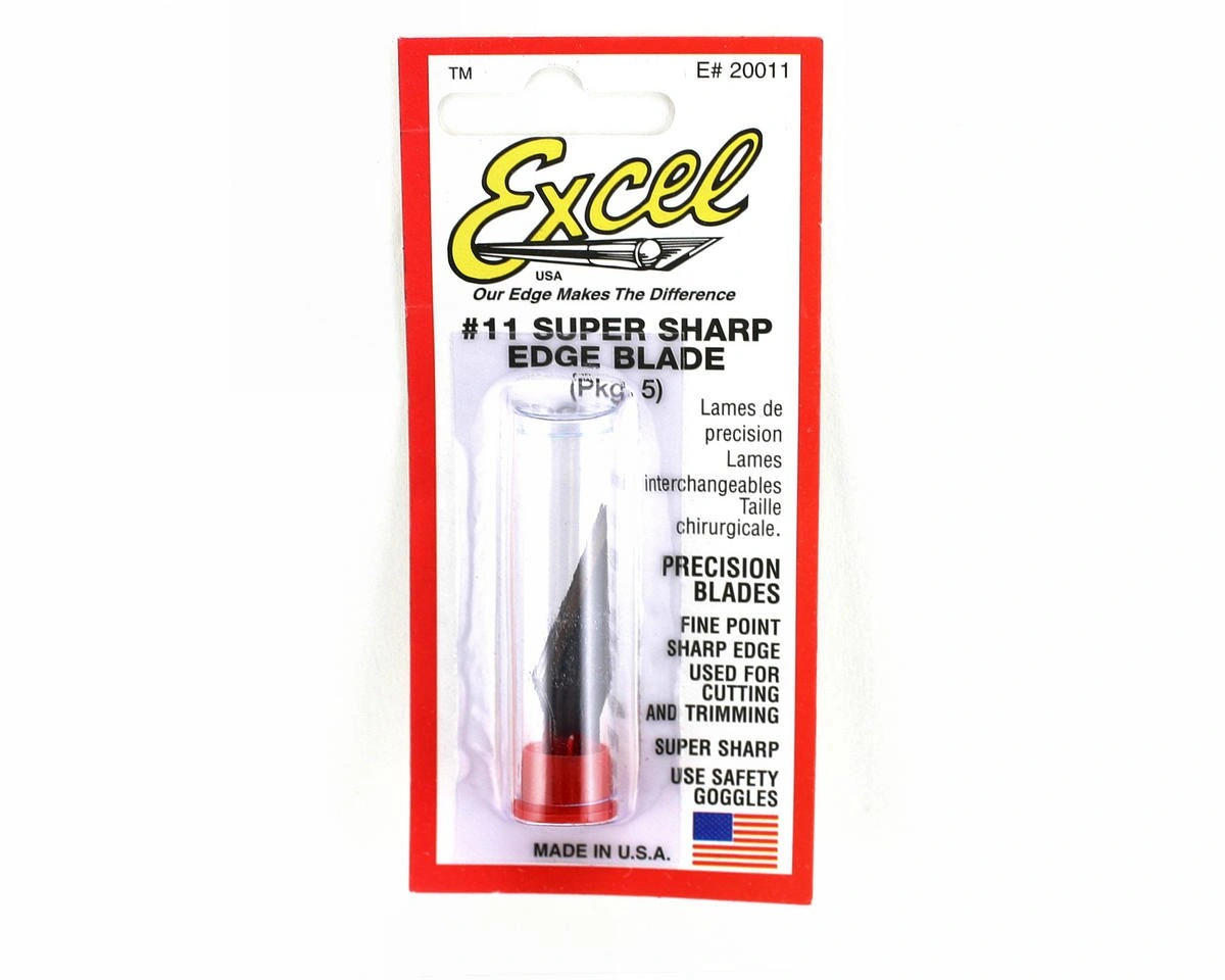 Precision Hobby Knife Blades Pack of 5 Double Honed
